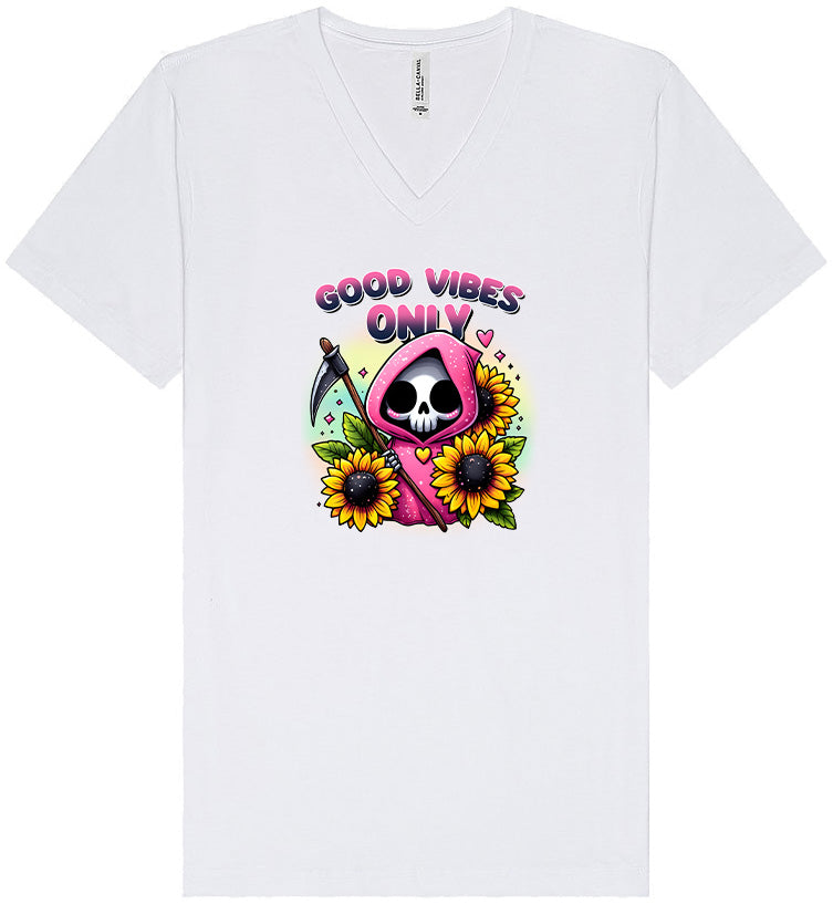 Sunflowers and Scythes Unisex V-Neck Shirt