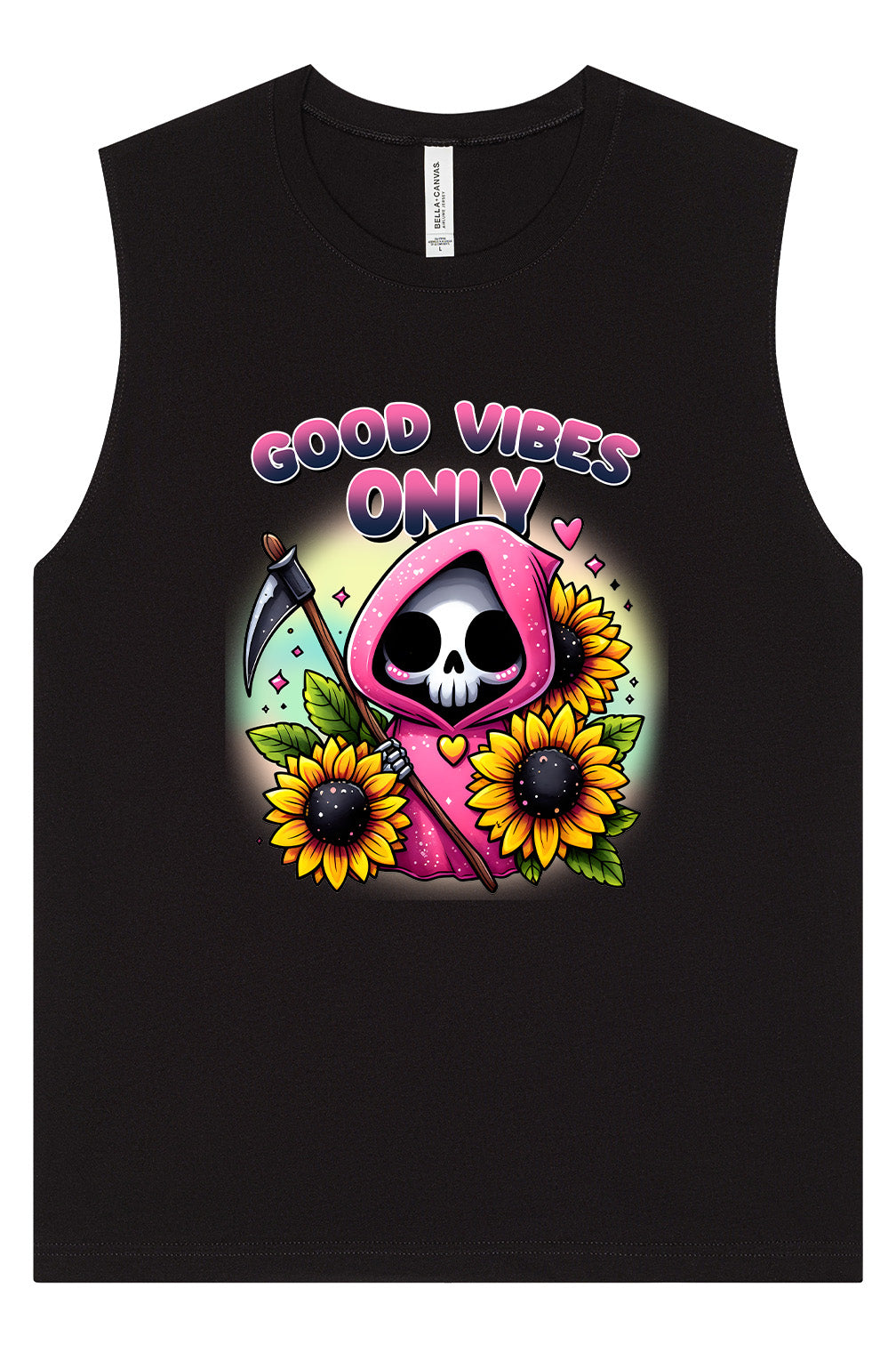 Sunflowers and Scythes Muscle Tank