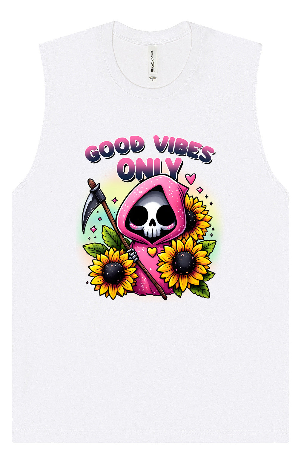 Sunflowers and Scythes Muscle Tank