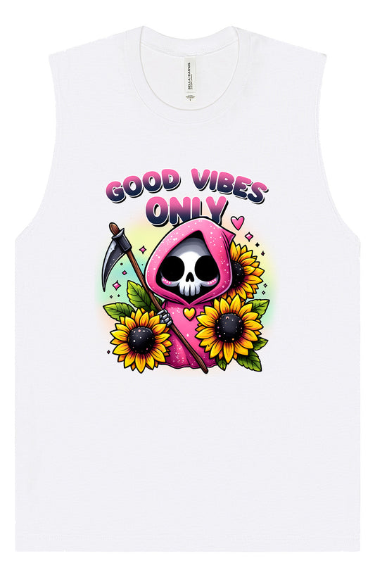 Sunflowers and Scythes Muscle Tank