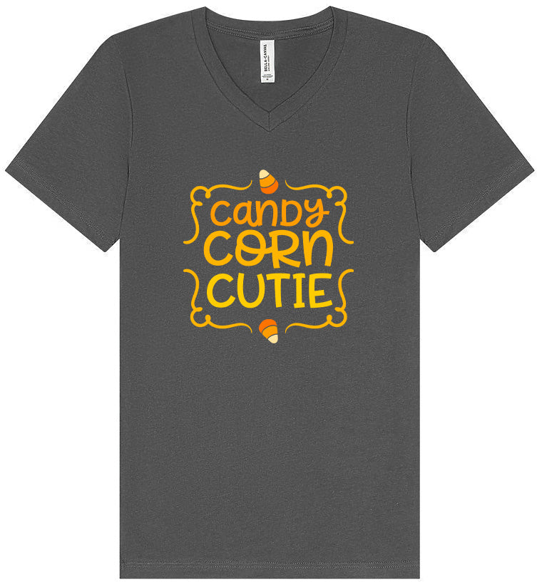 Candy Corn Cutie Unisex V-Neck Shirt