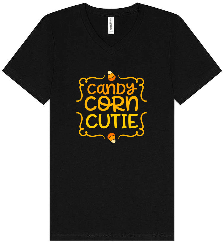 Candy Corn Cutie Unisex V-Neck Shirt