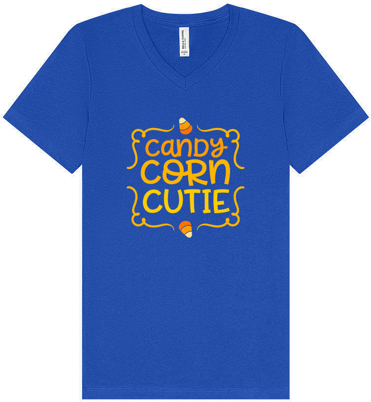 Candy Corn Cutie Unisex V-Neck Shirt
