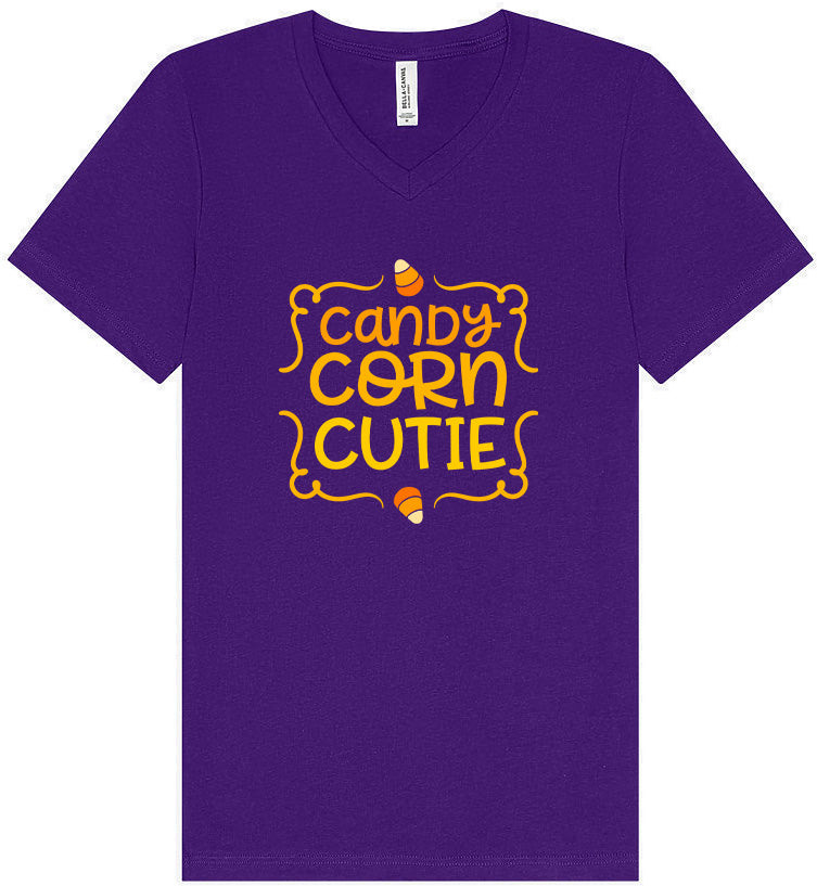 Candy Corn Cutie Unisex V-Neck Shirt