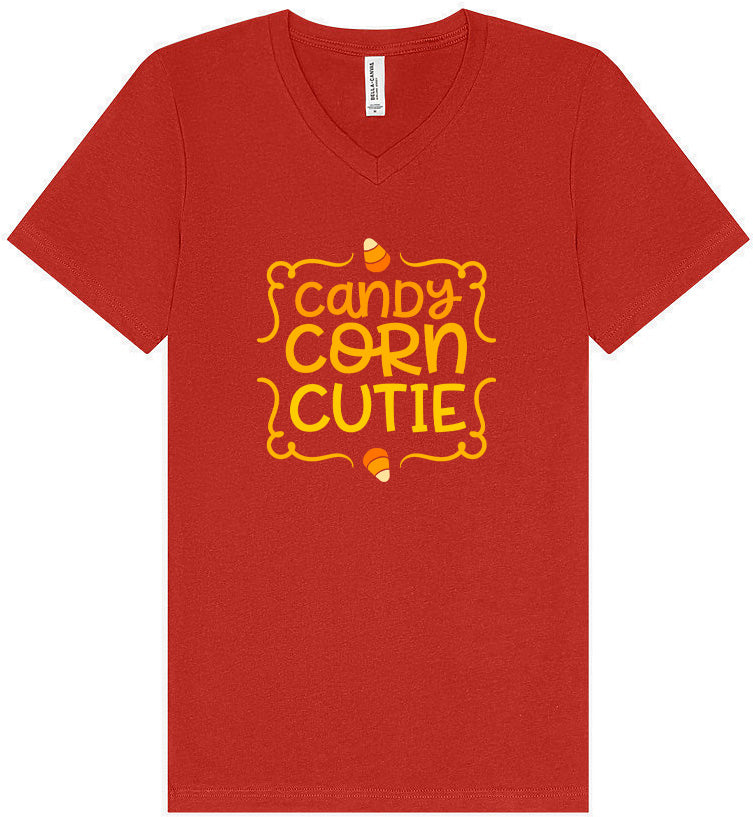 Candy Corn Cutie Unisex V-Neck Shirt