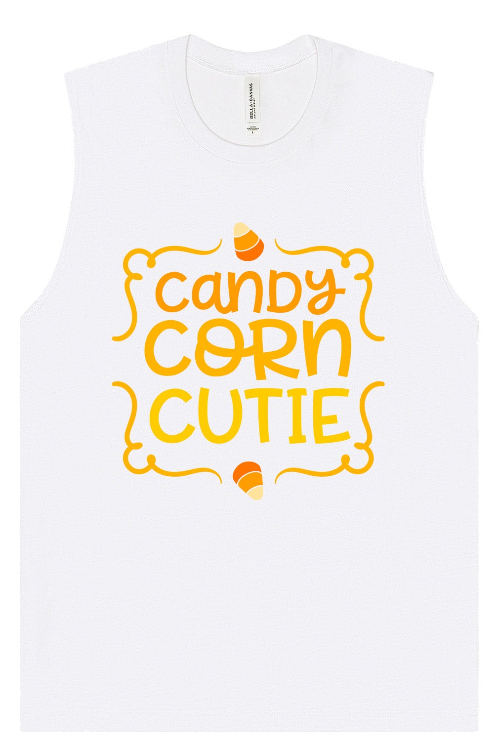 Candy Corn Cutie Muscle Tank