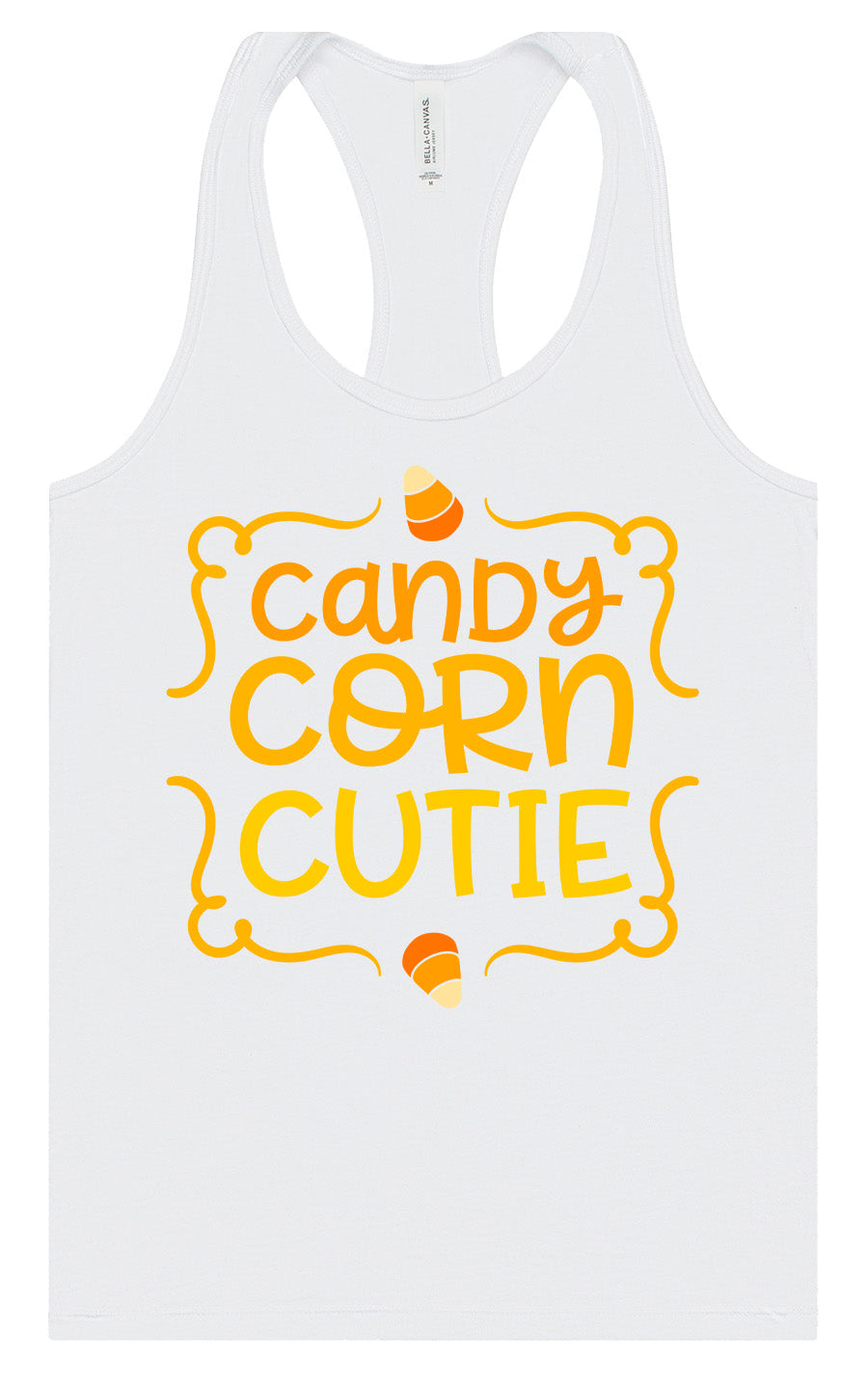 Candy Corn Cutie Women's Racerback Tank