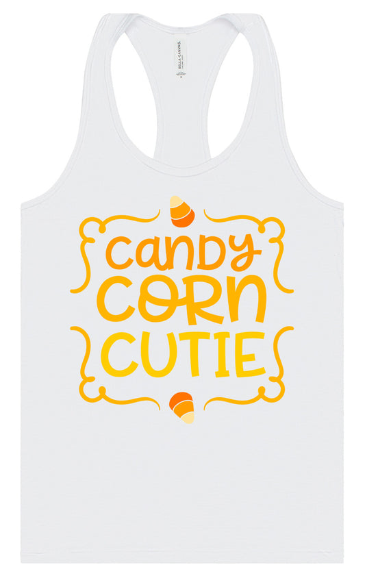 Candy Corn Cutie Women's Racerback Tank