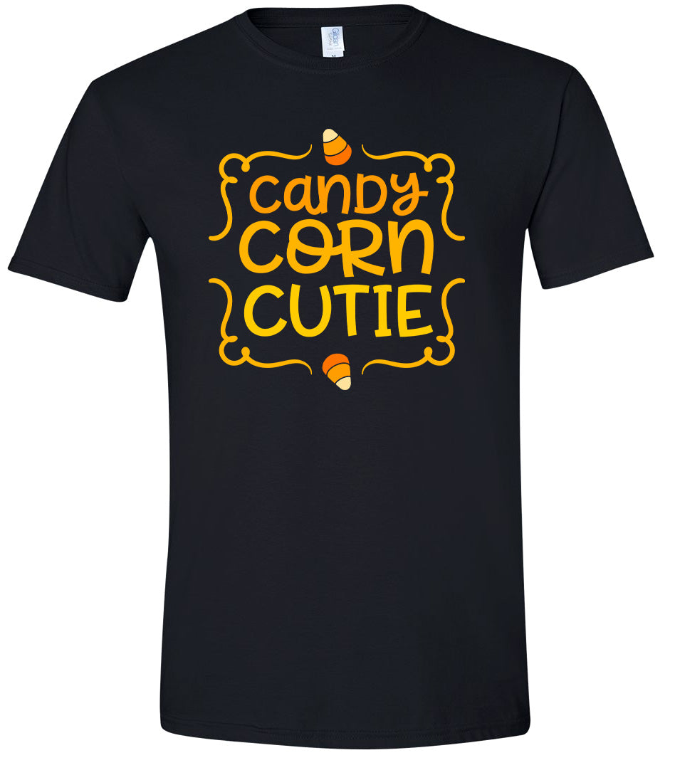 Candy Corn Cutie Adult Gildan Soft Shirt