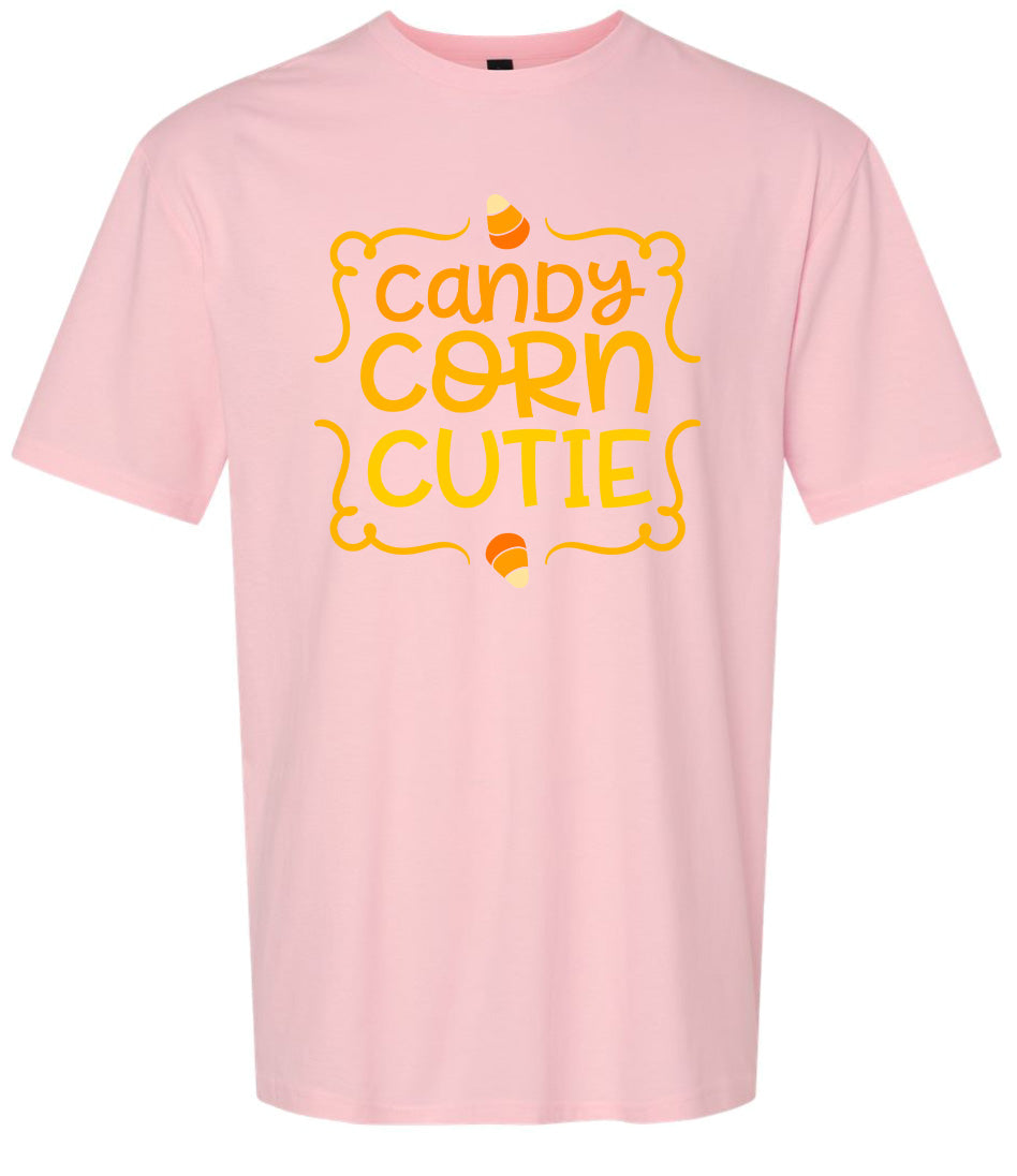 Candy Corn Cutie Adult Gildan Soft Shirt
