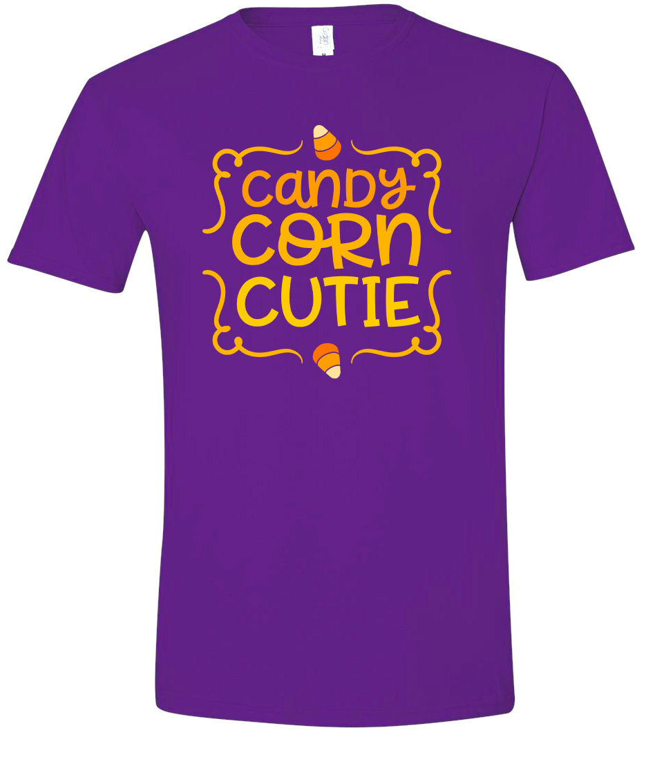 Candy Corn Cutie Adult Gildan Soft Shirt