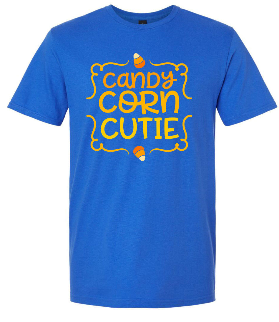 Candy Corn Cutie Adult Gildan Soft Shirt