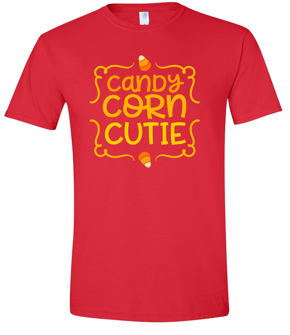 Candy Corn Cutie Adult Gildan Soft Shirt