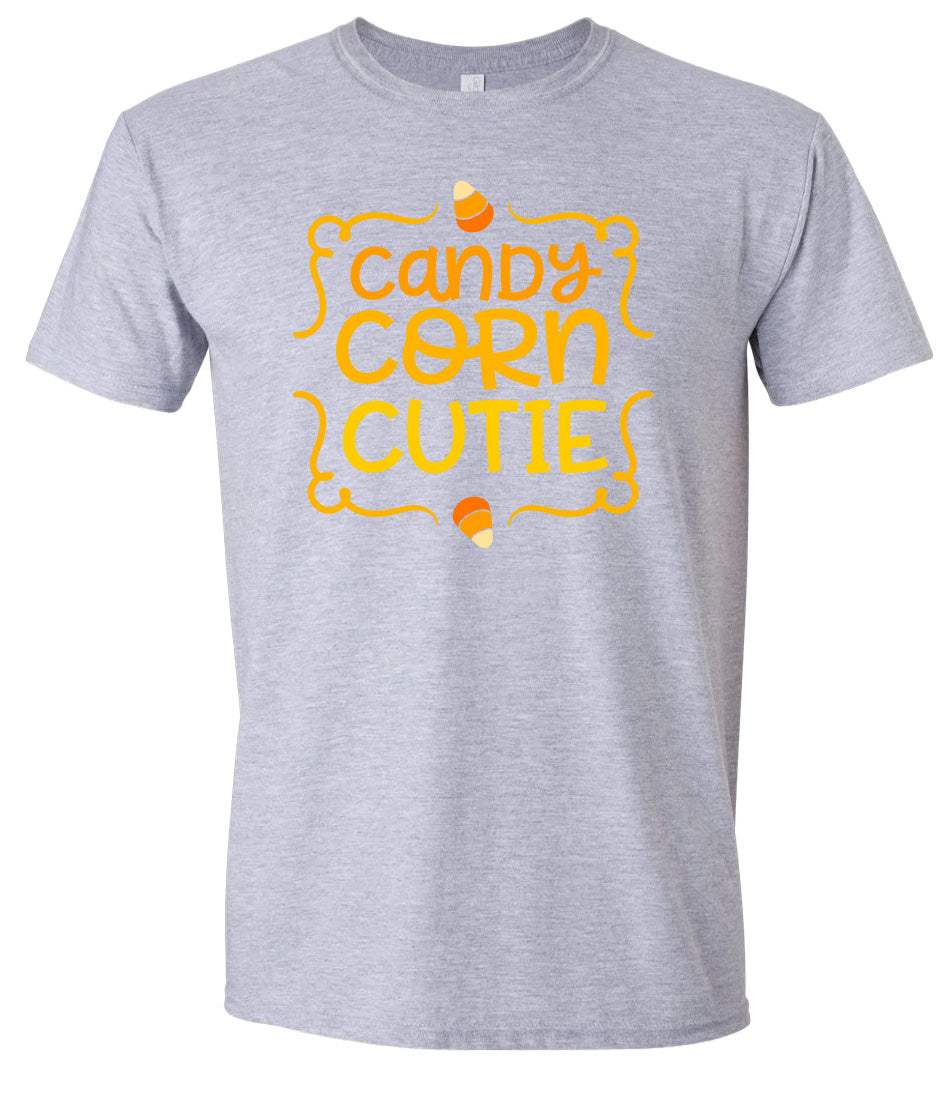 Candy Corn Cutie Adult Gildan Soft Shirt