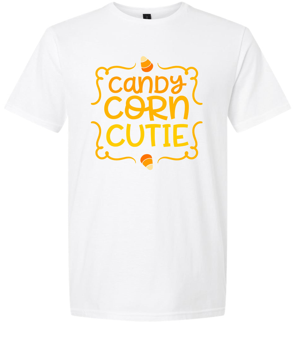 Candy Corn Cutie Adult Gildan Soft Shirt