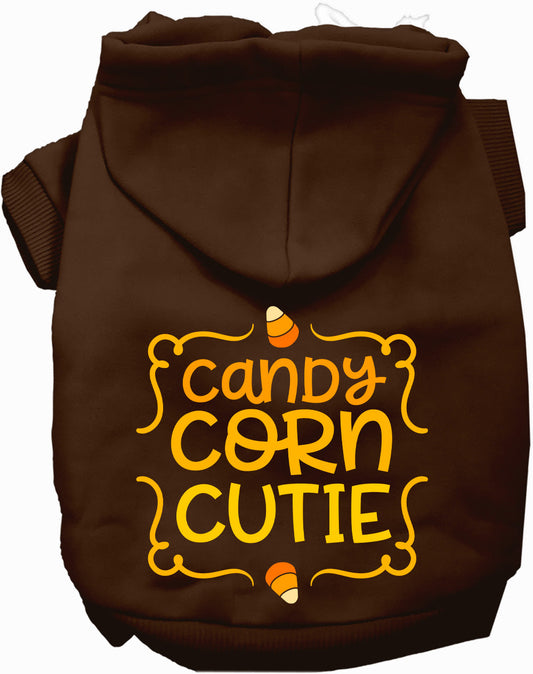 Brown Candy Corn Cutie Pet Hoodie