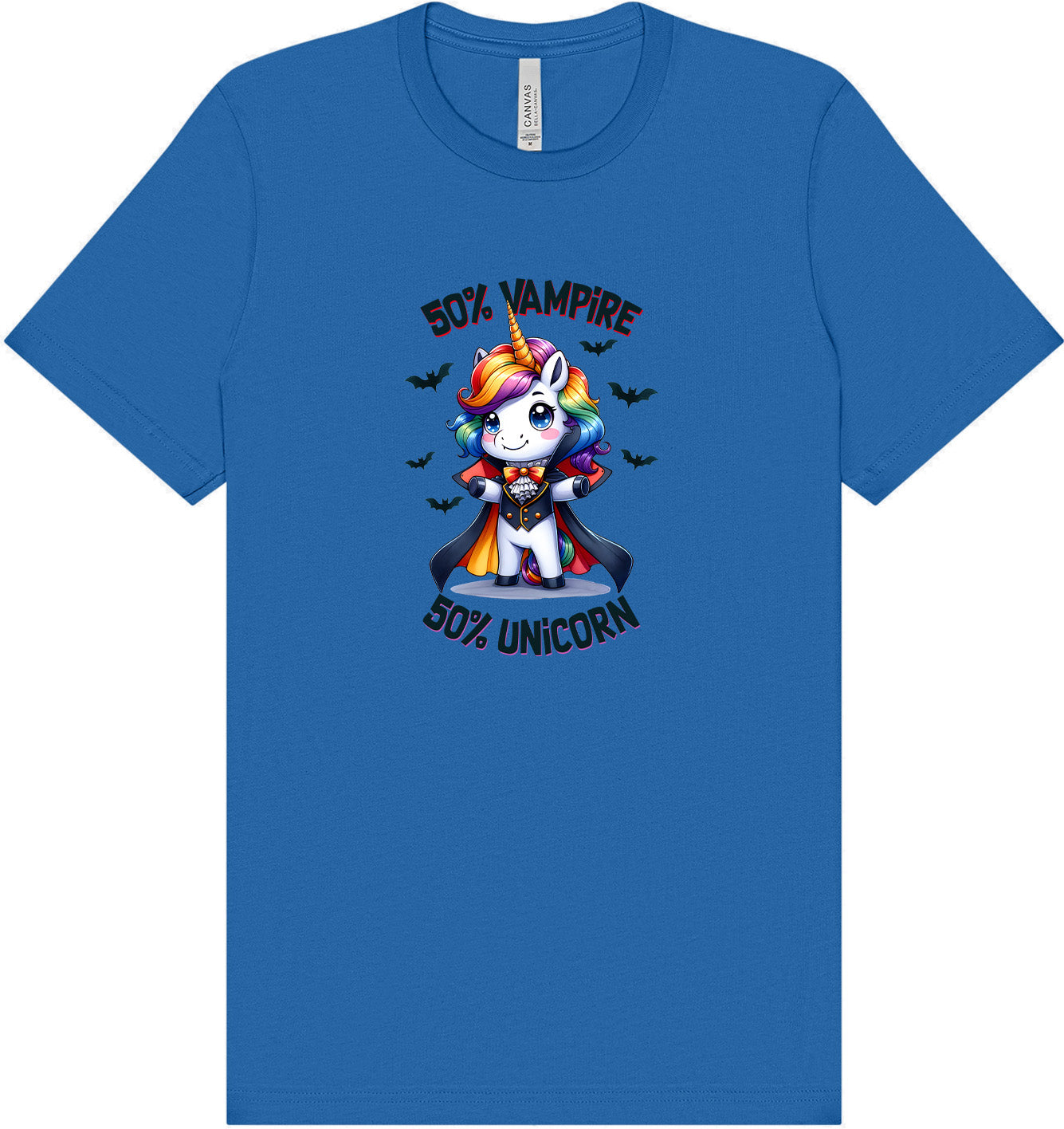 50 Percent Vampire Adult Bella Canvas Shirt