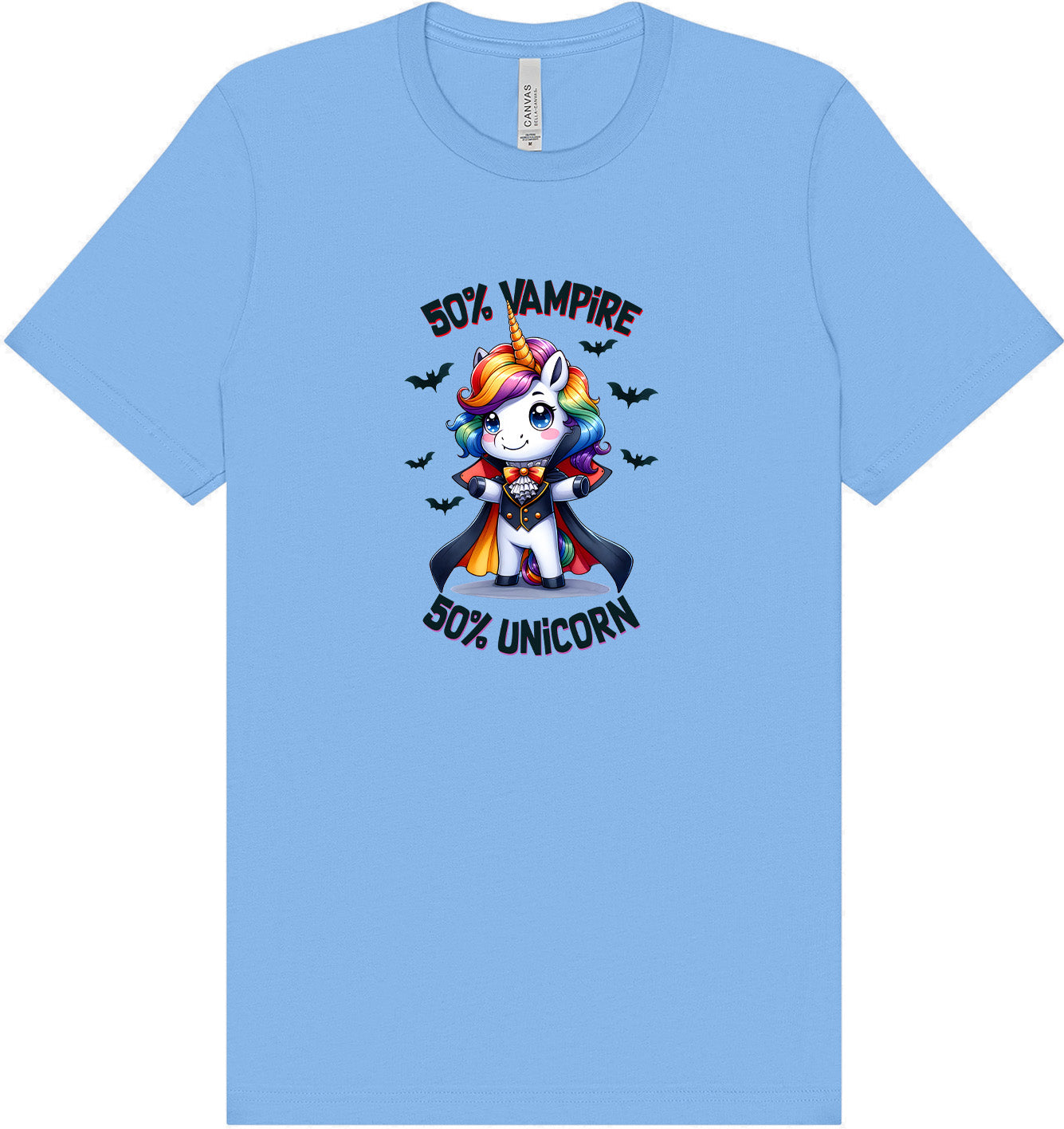 50 Percent Vampire Adult Bella Canvas Shirt