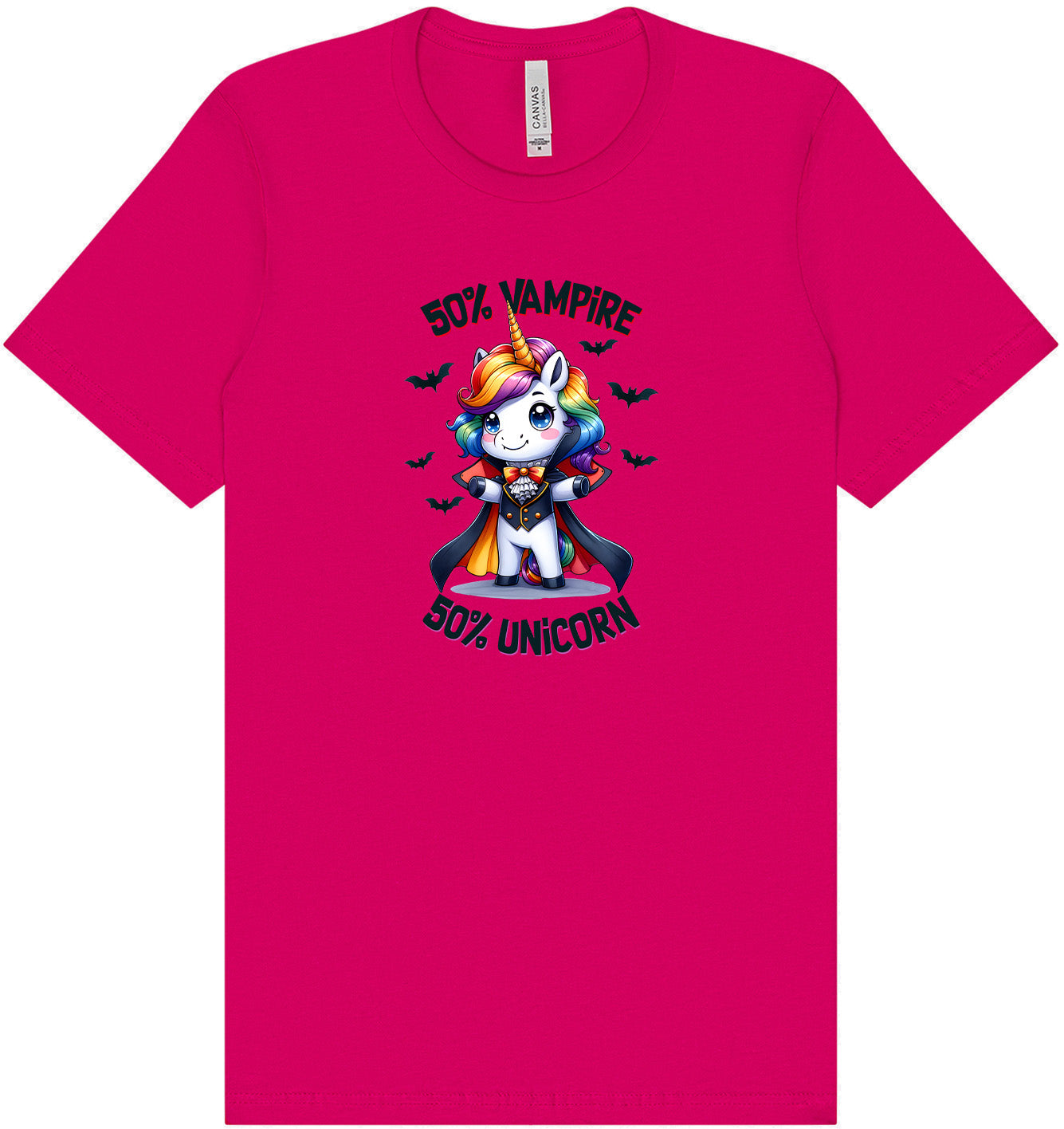 50 Percent Vampire Adult Bella Canvas Shirt
