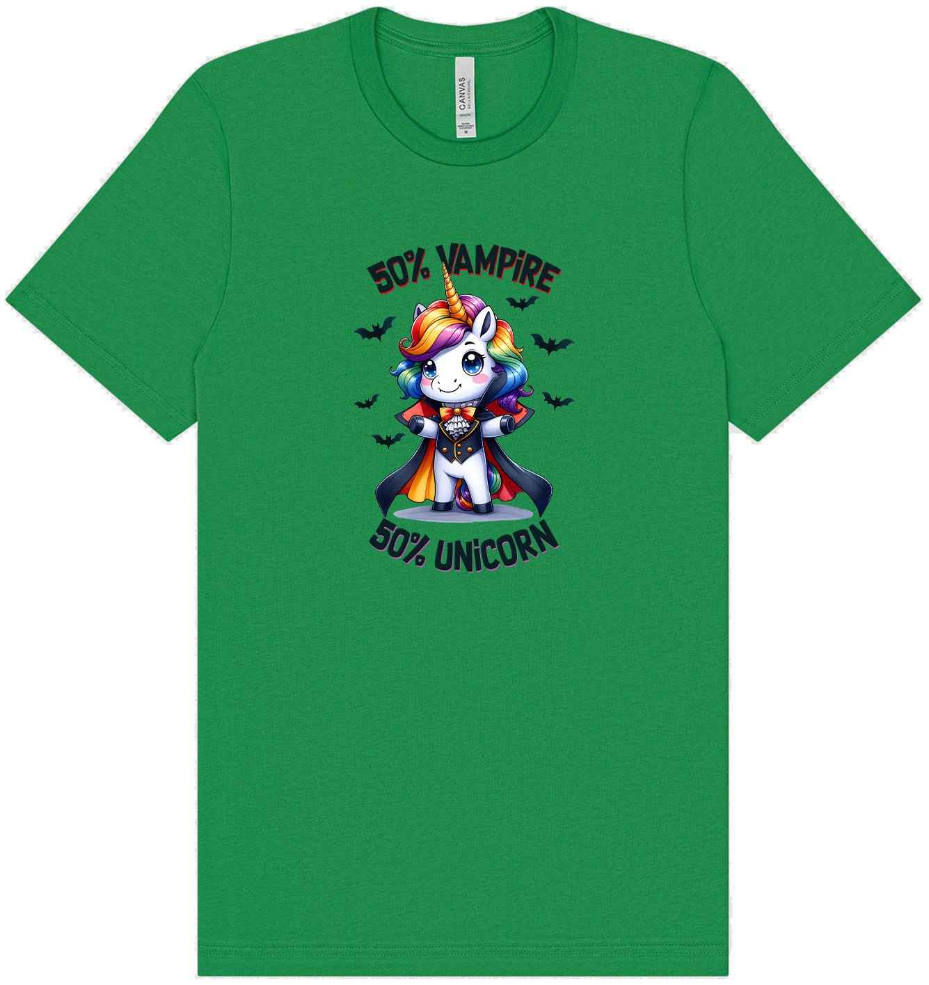 50 Percent Vampire Adult Bella Canvas Shirt