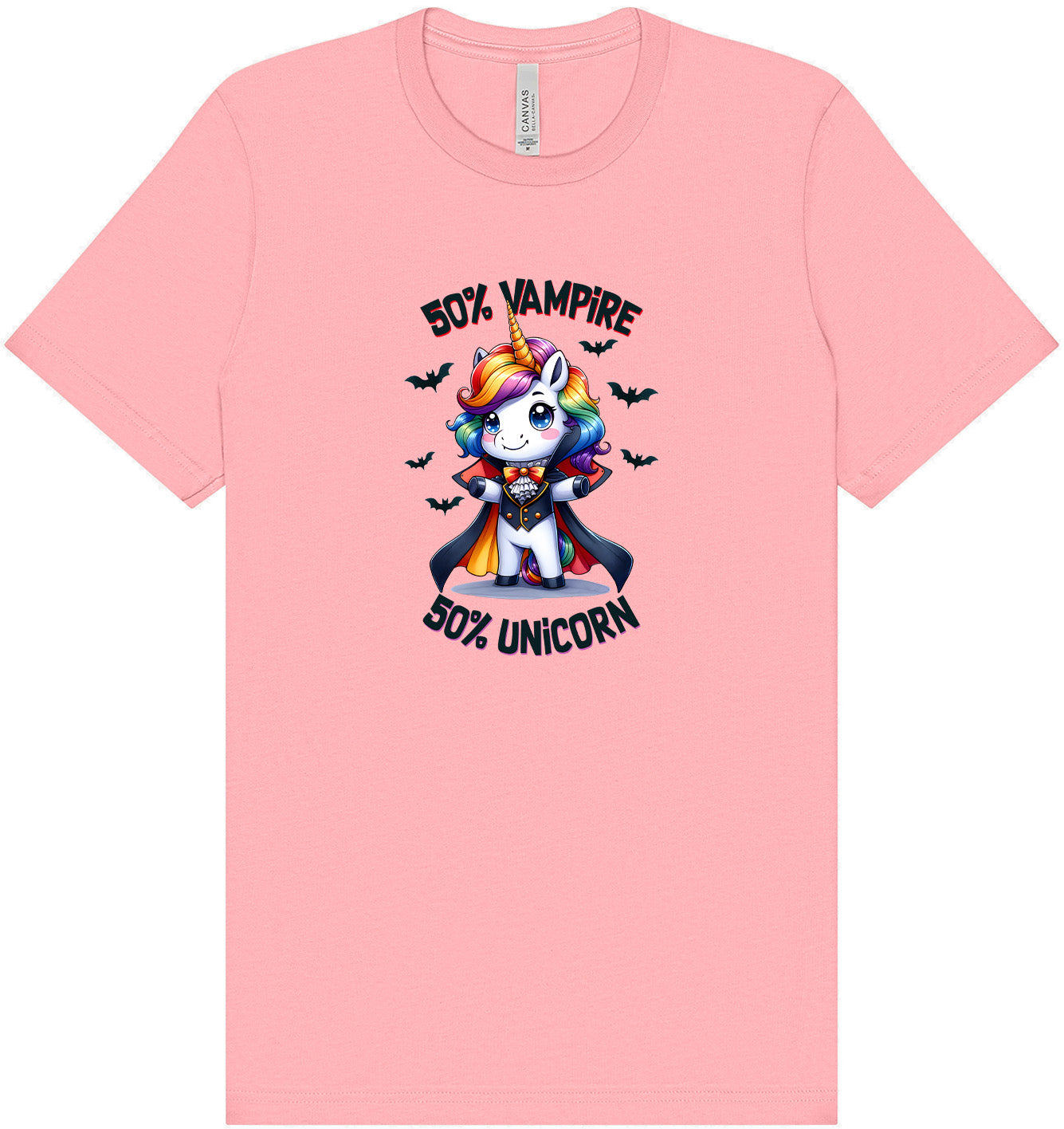 50 Percent Vampire Adult Bella Canvas Shirt