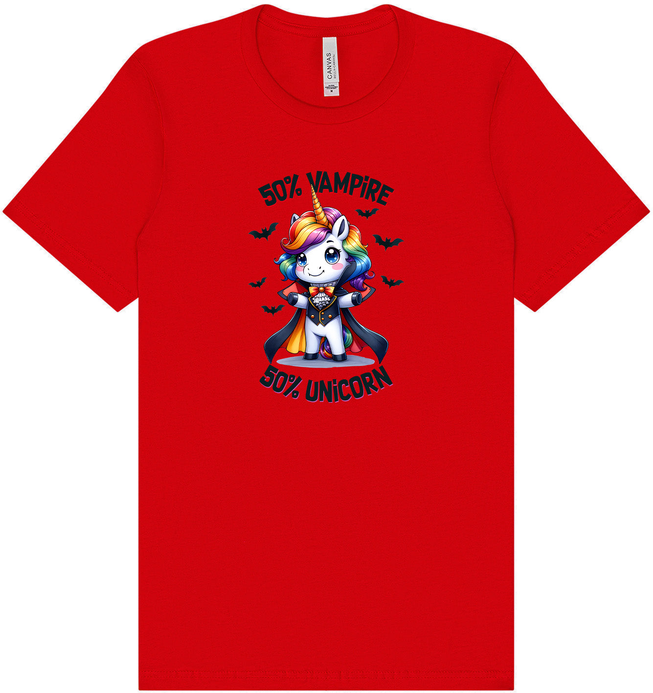 50 Percent Vampire Adult Bella Canvas Shirt