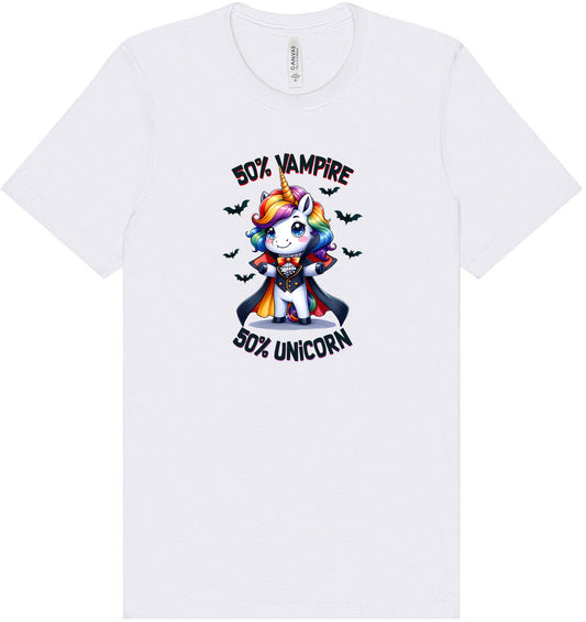 50 Percent Vampire Adult Bella Canvas Shirt