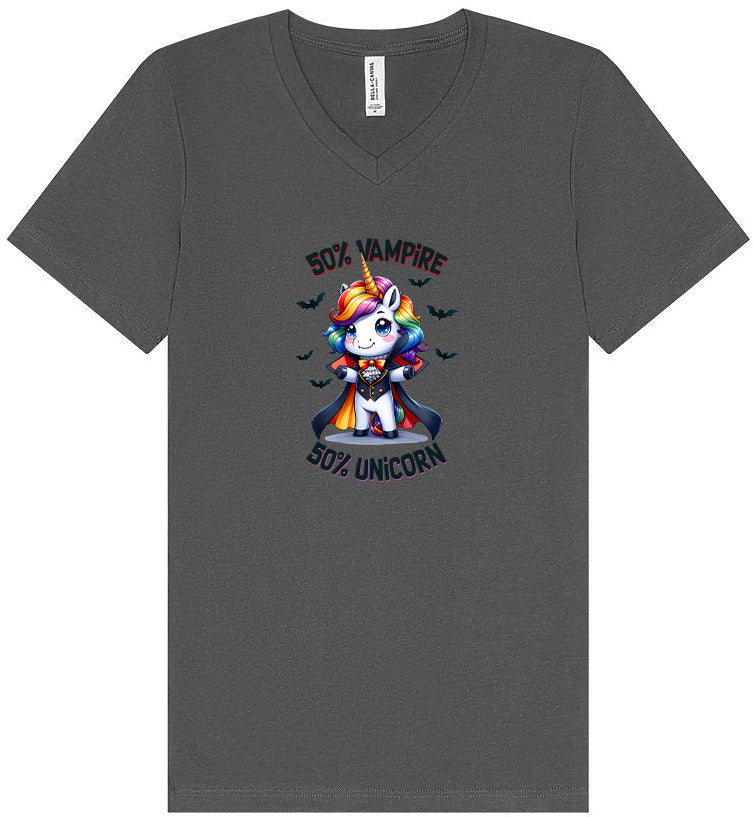 50 Percent Vampire Unisex V-Neck Shirt