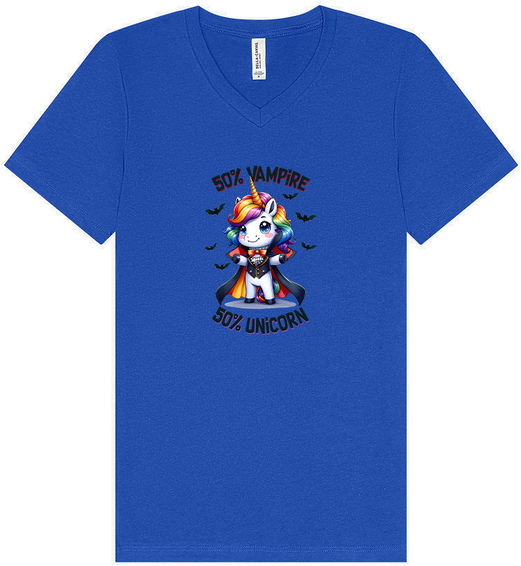 50 Percent Vampire Unisex V-Neck Shirt