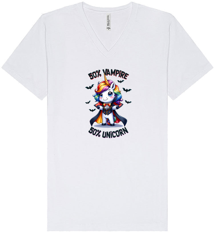 50 Percent Vampire Unisex V-Neck Shirt