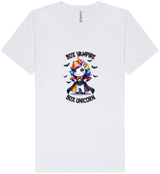 50 Percent Vampire Unisex V-Neck Shirt