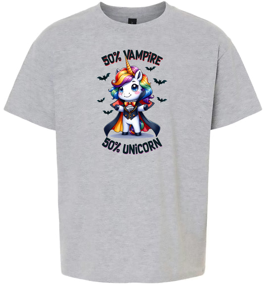 50 Percent Vampire Children's Gildan Soft Shirt