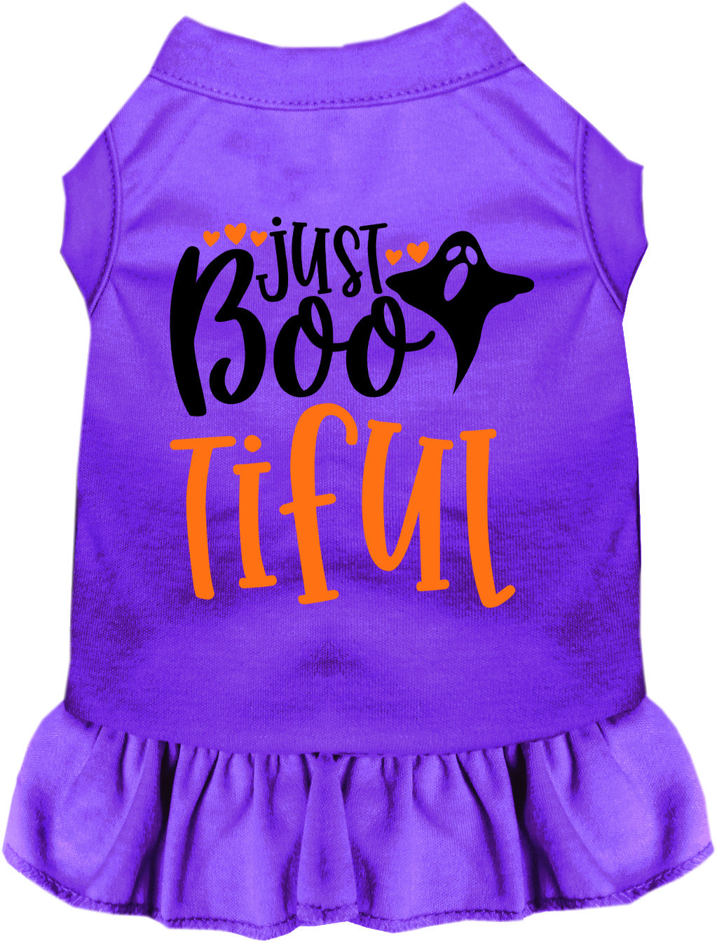 Purple Just Bootiful pet dress with ghost design