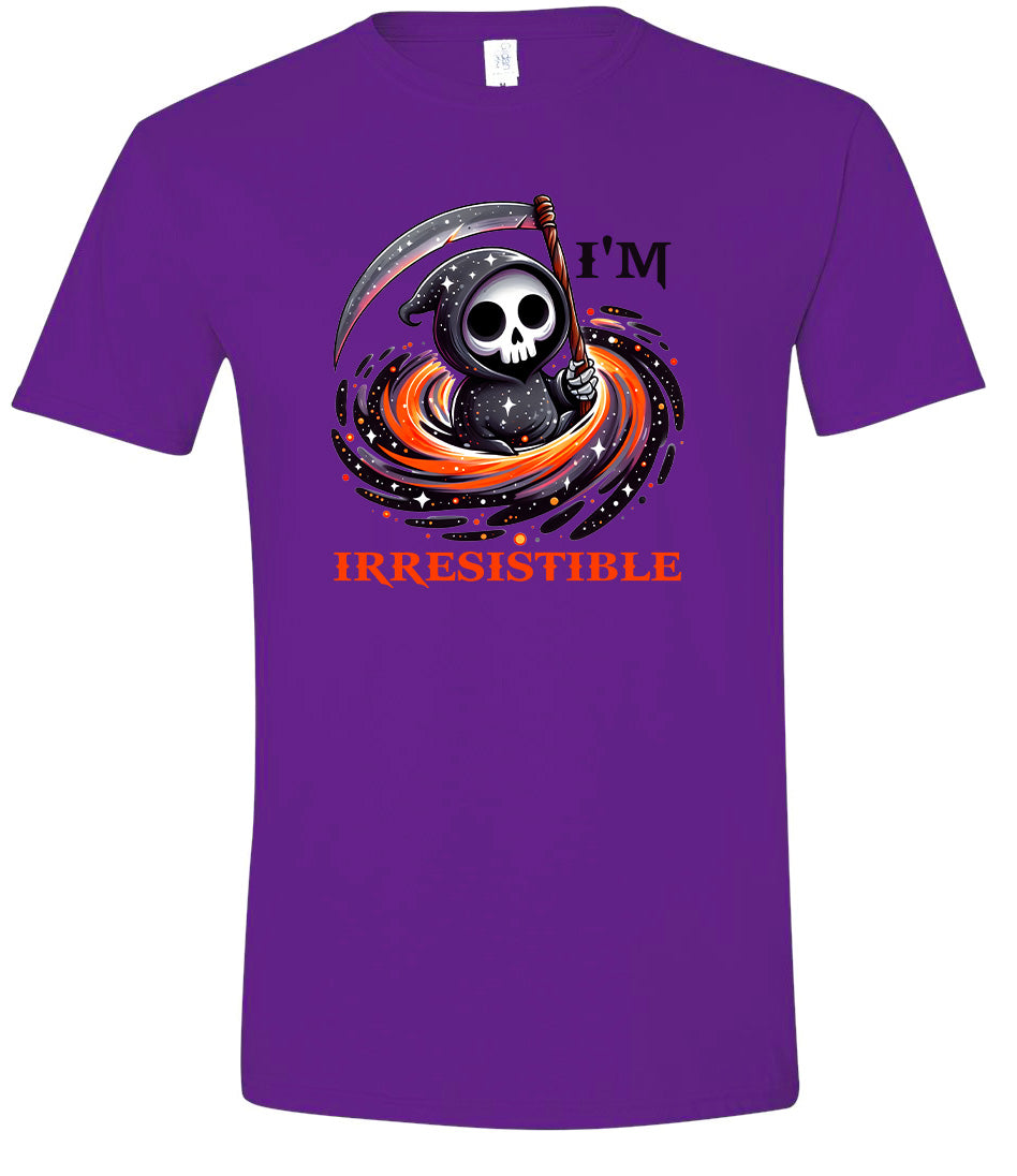 Irresistable Death Adult Gildan Soft Shirt