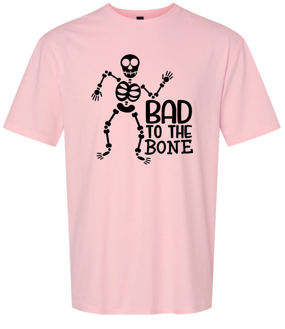 Bad to the Bone Adult Gildan Soft Shirt