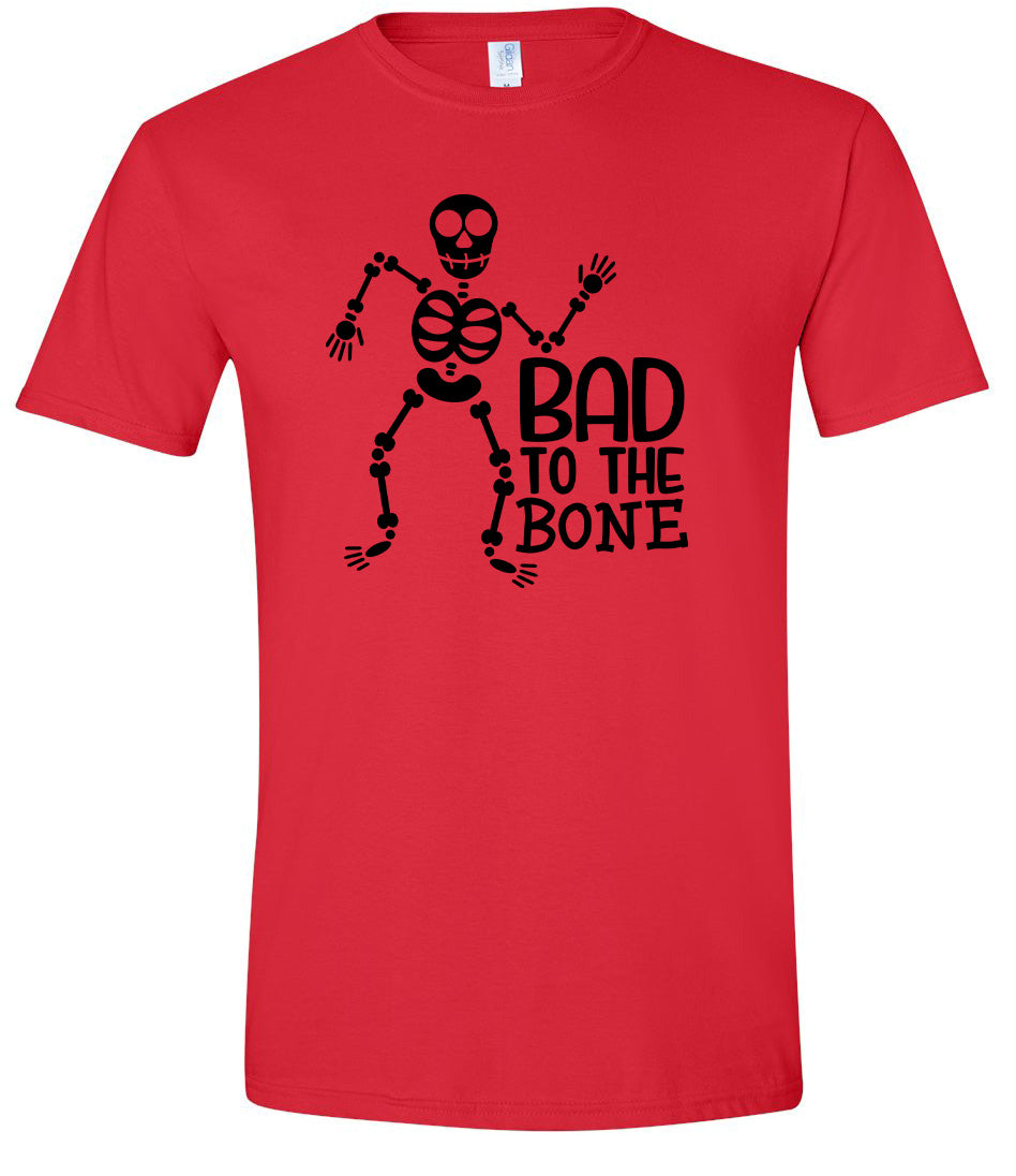 Bad to the Bone Adult Gildan Soft Shirt