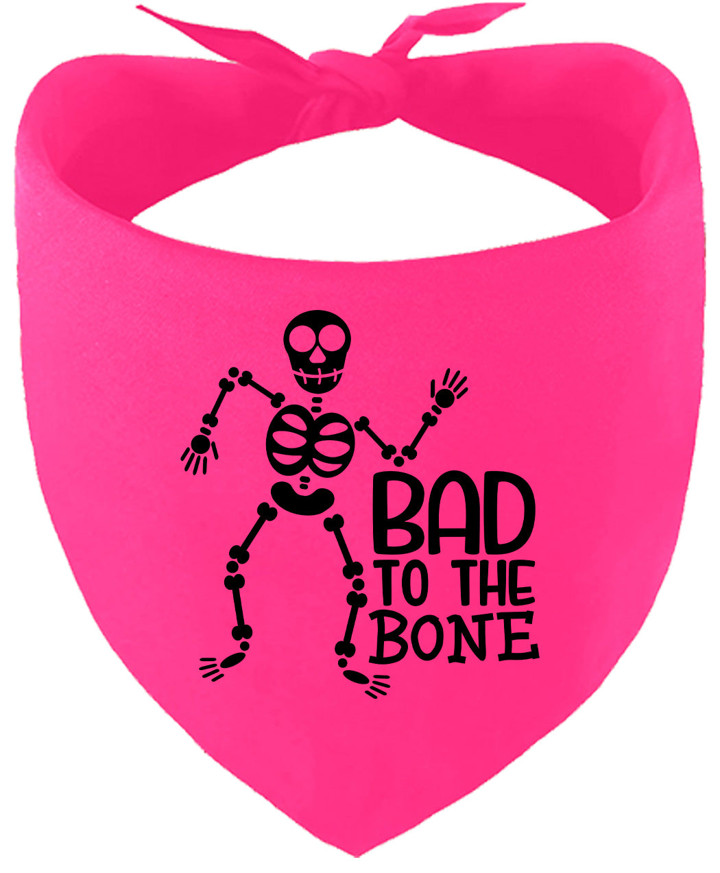Bad to the Bone Pet Bandana