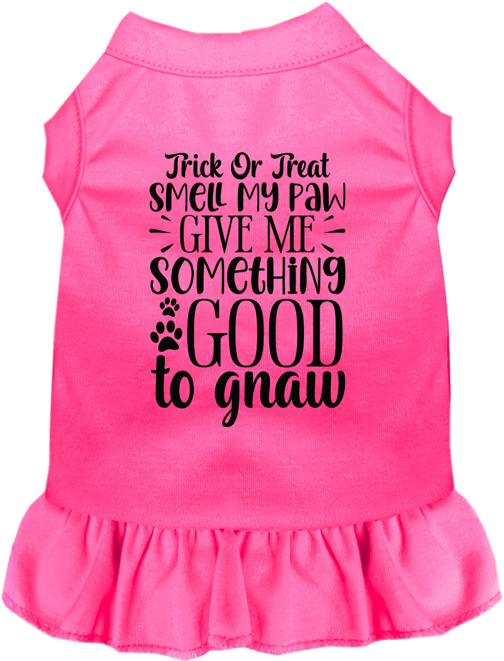 Pink Good to Gnaw Pet Dress with Halloween design
