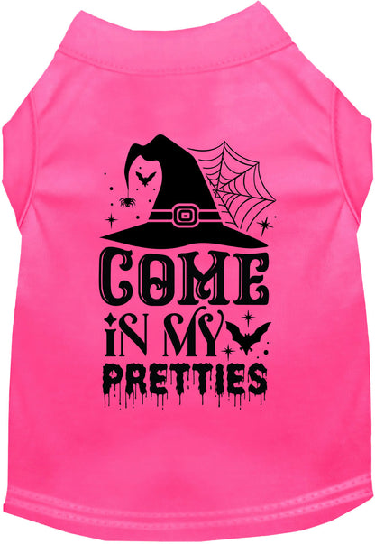 Pink Come In My Pretties Halloween pet shirt