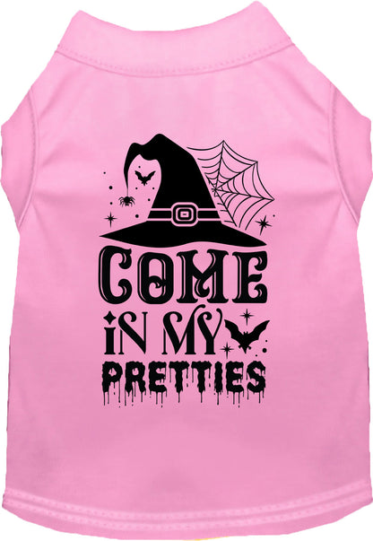 Light pink Come In My Pretties Halloween pet shirt