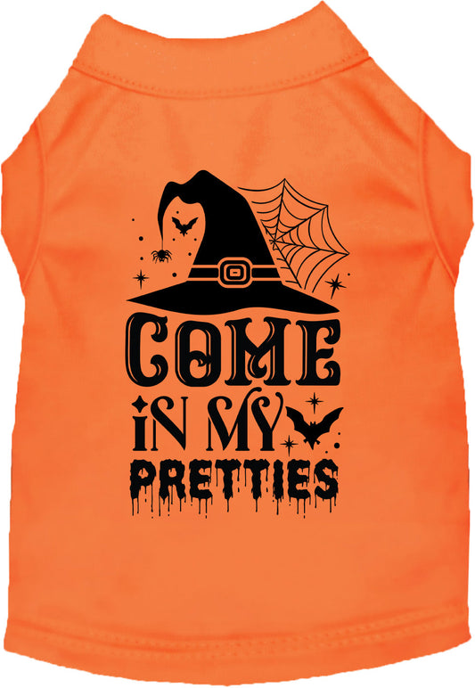 Orange Come In My Pretties Halloween pet shirt