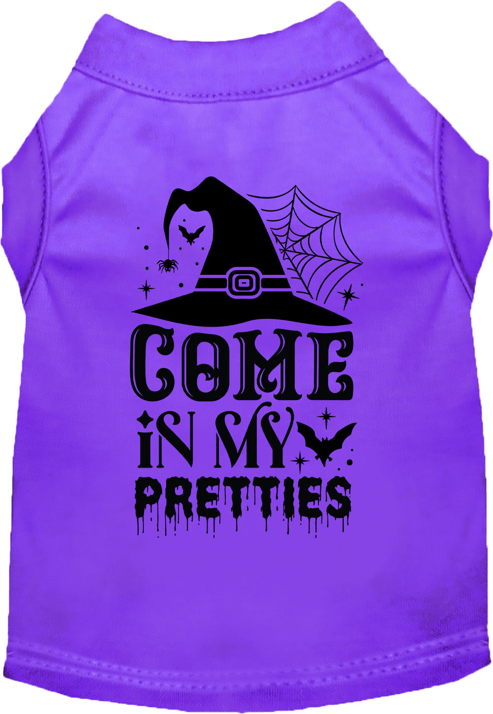 Purple Come In My Pretties Halloween pet shirt