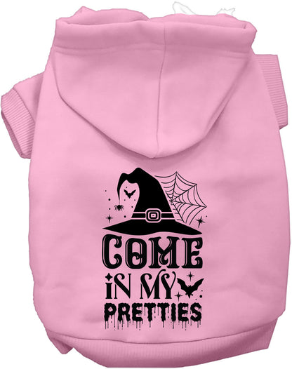 Light pink Come In My Pretties pet hoodie