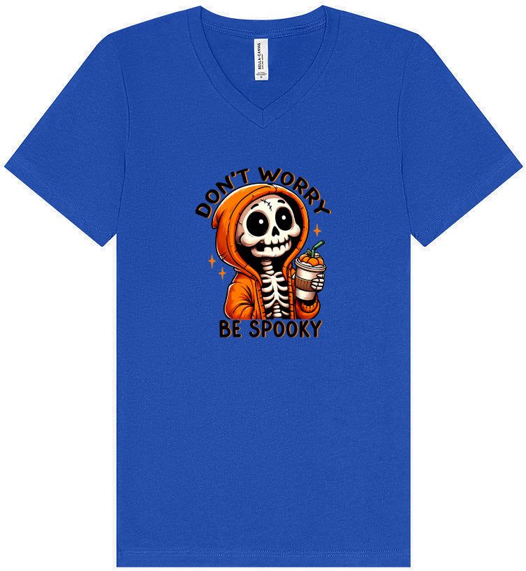 Don't Worry Be Spooky Unisex V-Neck Shirt