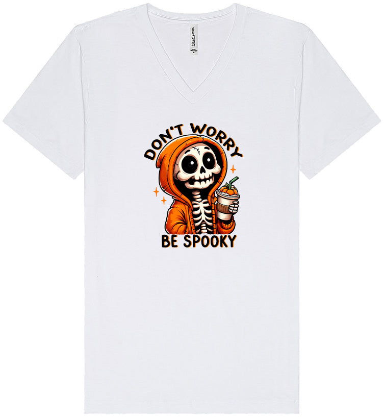Don't Worry Be Spooky Unisex V-Neck Shirt