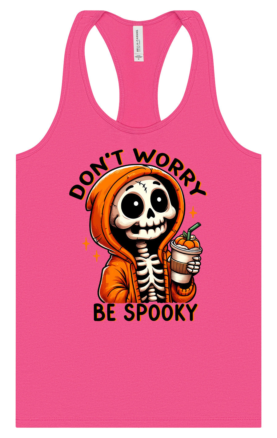 Don't Worry Be Spooky Women's Racerback Tank