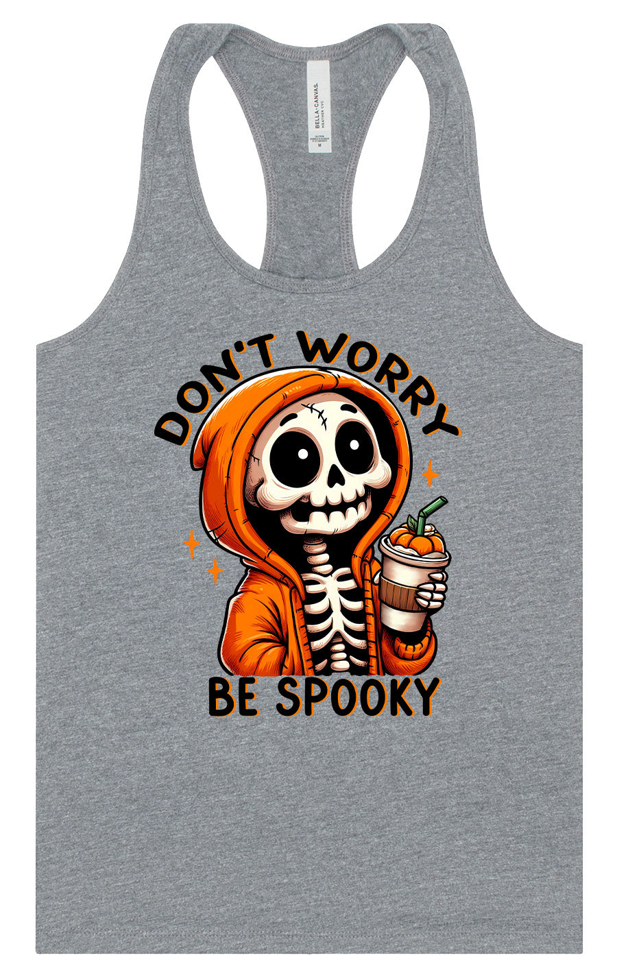 Don't Worry Be Spooky Women's Racerback Tank