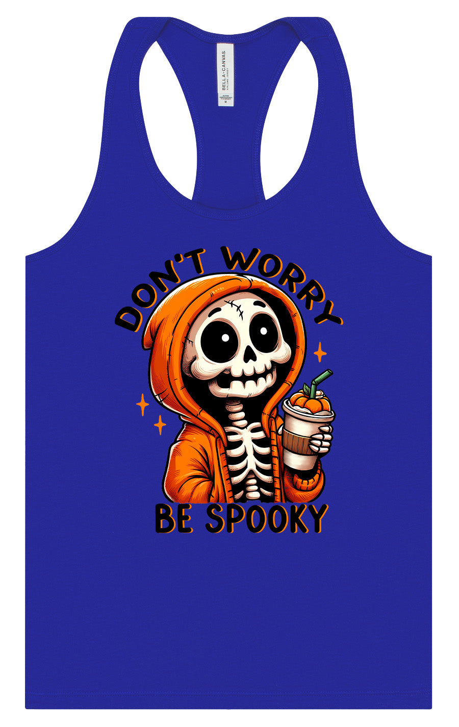 Don't Worry Be Spooky Women's Racerback Tank