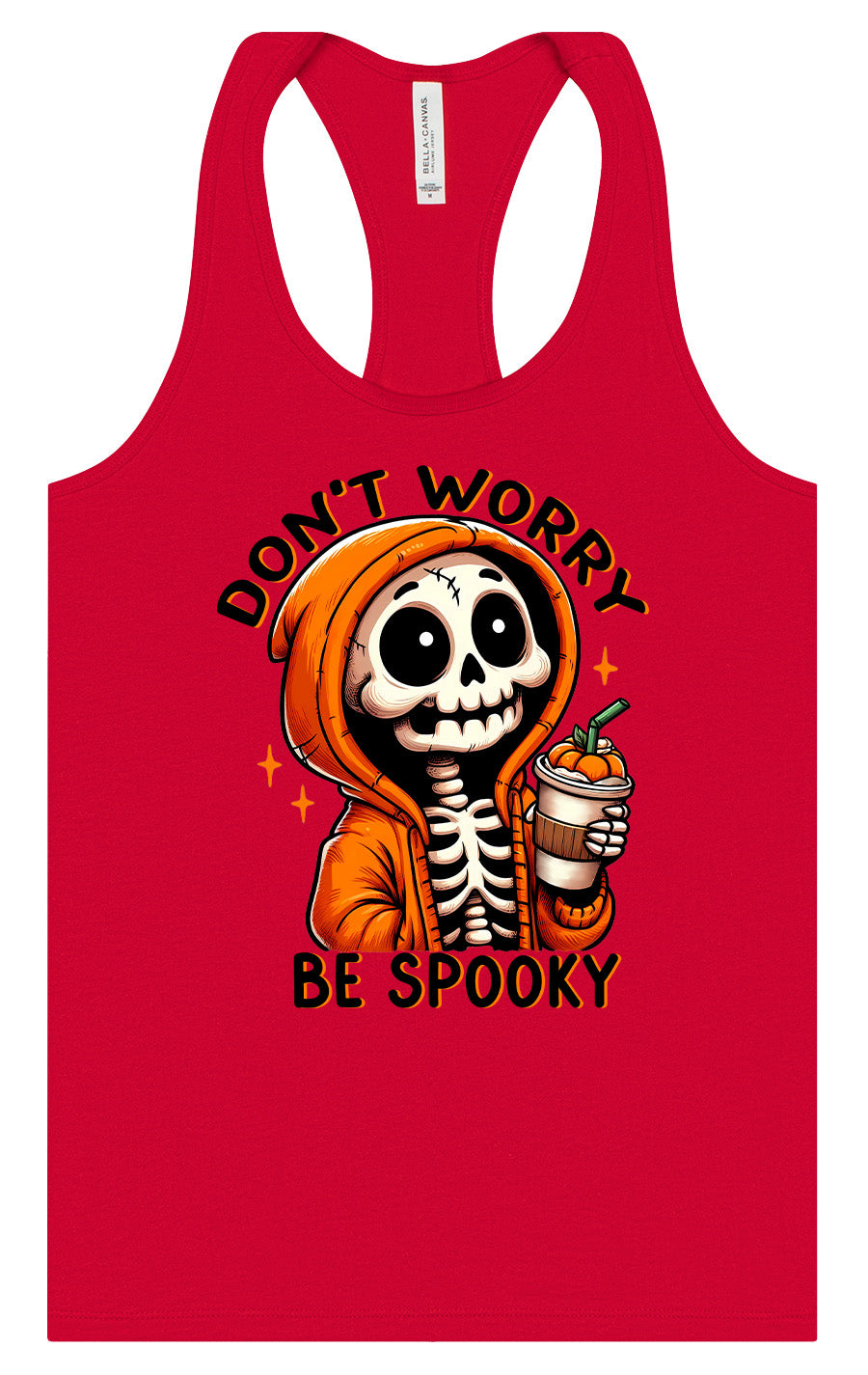Don't Worry Be Spooky Women's Racerback Tank