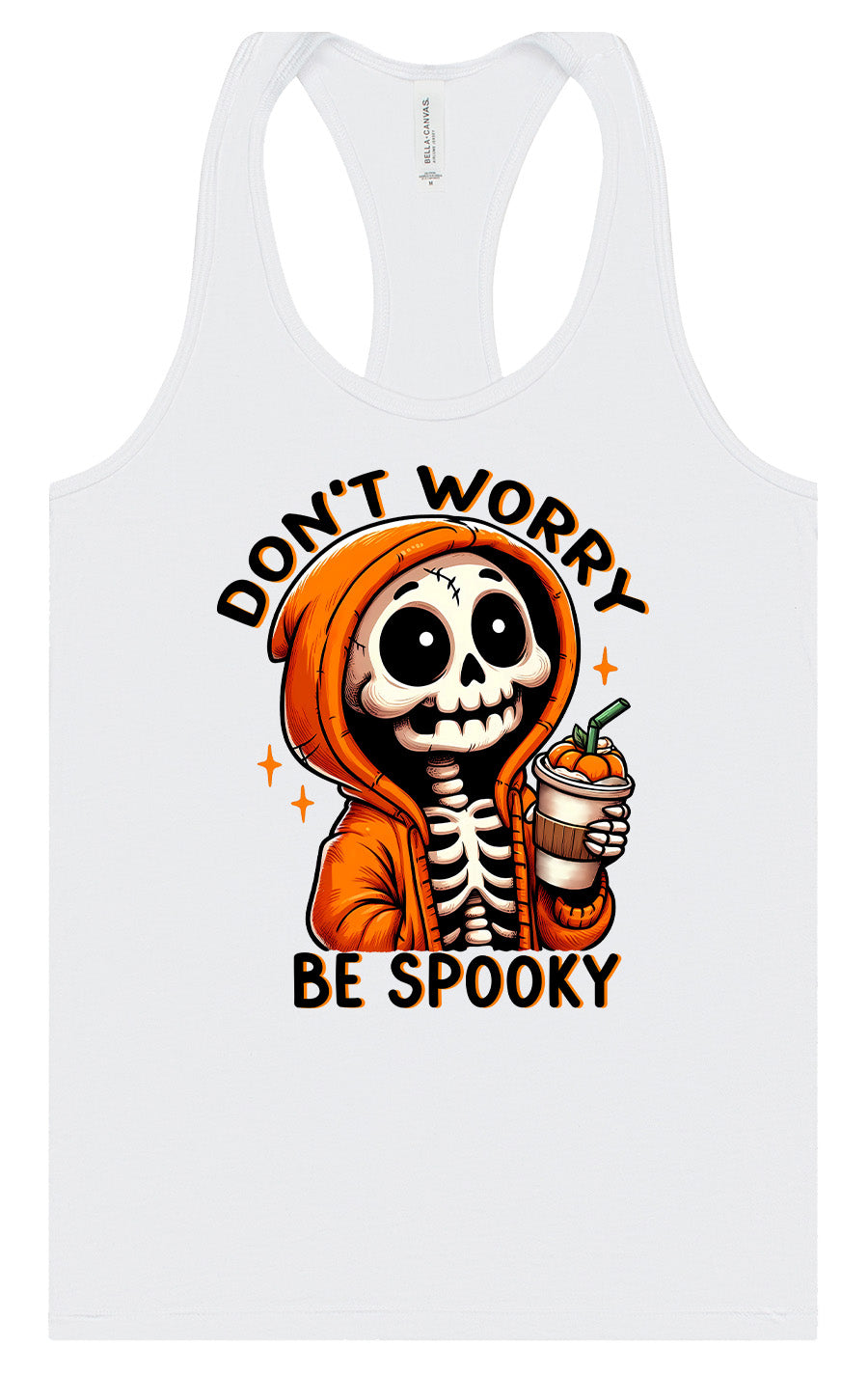 Don't Worry Be Spooky Women's Racerback Tank